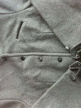 Geiger Austrian wool bolero jacket velvet trim L, unique dressy